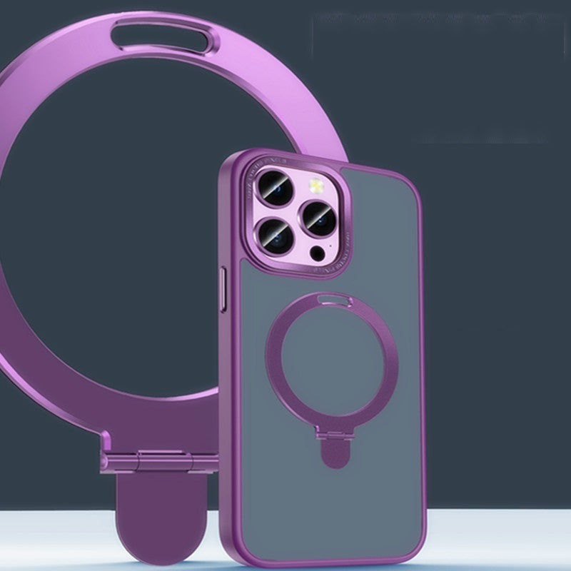 Magnetic Integrated Support Metal Lens Mobile Phone Case