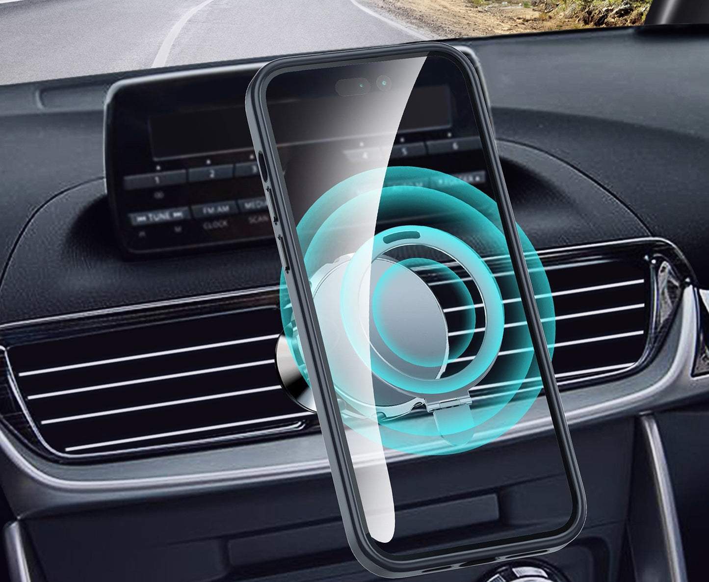 Magnetic Integrated Support Metal Lens Mobile Phone Case